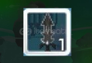 1x Black Ultraviolet Sword