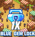1x Blue Gem Lock