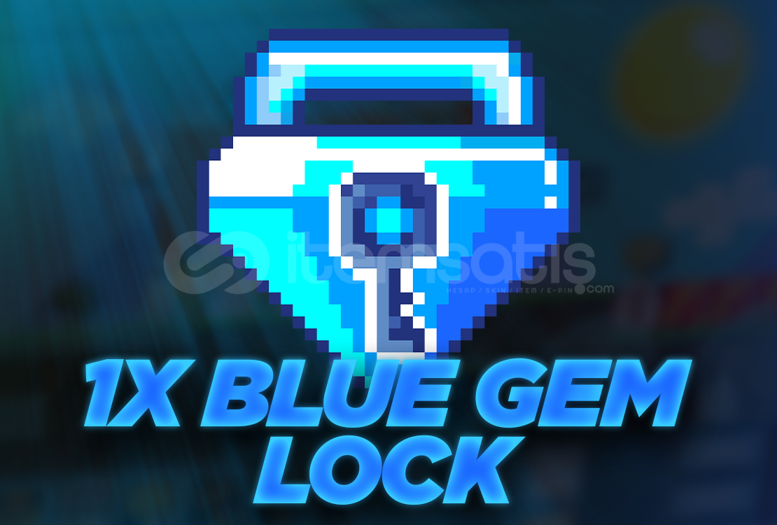 1X BLUE GEM LOCK ( UCUZ FIYAT ) 1X BLUE GEM LOCK ( UCUZ FIYAT )