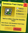 1x Dandelion Field Stamp