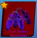 1x Dual Galaxy Nunchucks