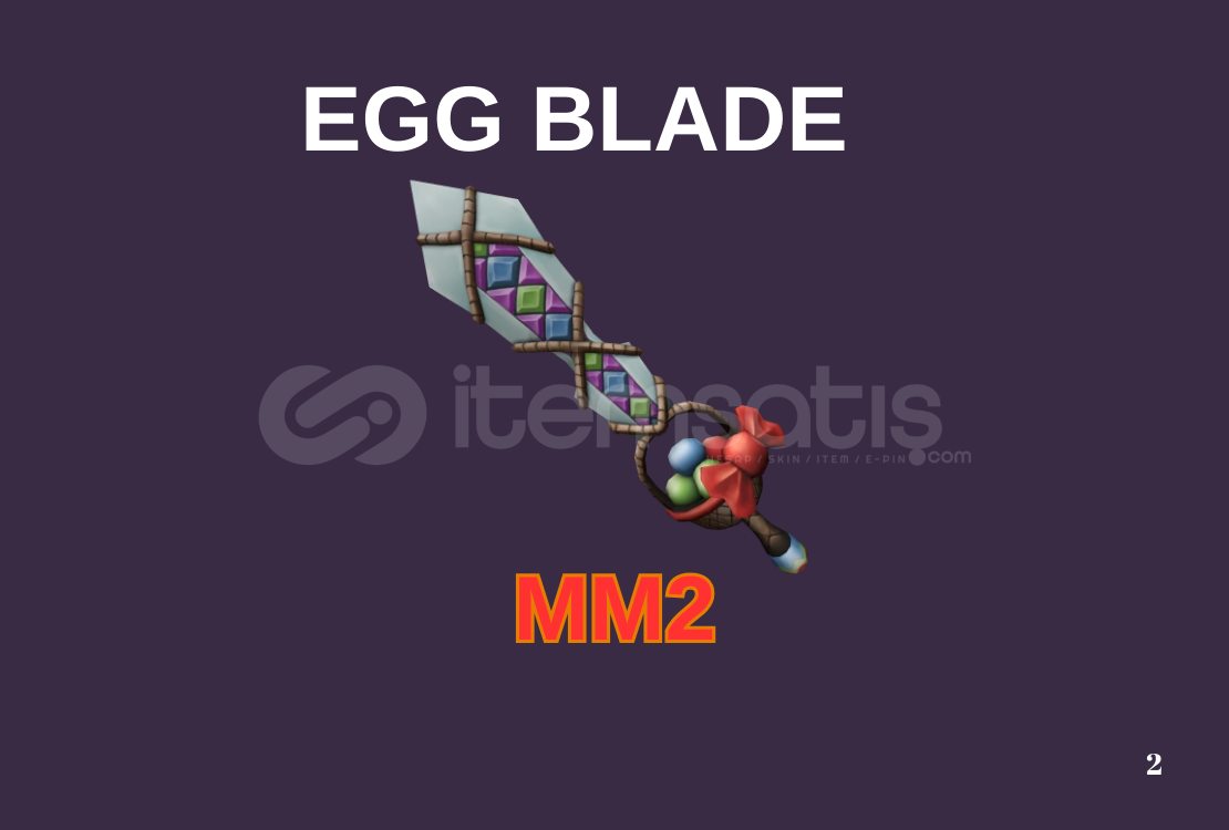 (1x) EGG BLADE MurderMystery2. (1x) EGG BLADE MurderMystery2.