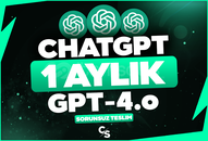 [1X OTO KOD] ChatGPT Plus 4.0 - TEDARİK✅