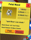 1X Petal Wand Sticker