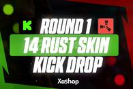 ⭐[1X ROUND 1] Rust 14 Skin Kick Drop ⭐