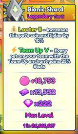 1x Shiny Bionic Shard Team up V