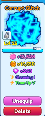 1X SHİNY CORRUPT GLTİCH TEAM UP V
