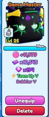 1x Shiny Game Master Team Up V