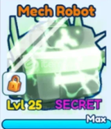 1X shiny Mech Robot Bubble Gum Simulator
