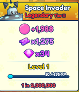 1x Shiny Space Invader