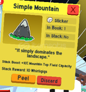 1X Simple Mountain Sticker!