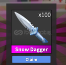 1x snow dagger 