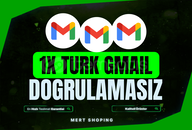 ⚡️[1X TÜRK GMAIL] - [DOĞRULAMA GEREKTİRMEZ]⚡️