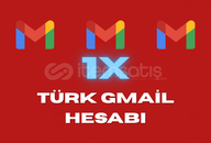 ⭐1X TÜRK GMAİL HESABI ✅