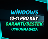  1X WİNDOWS | 10-11 PRO KEY | GARANTİ | DESTEK!