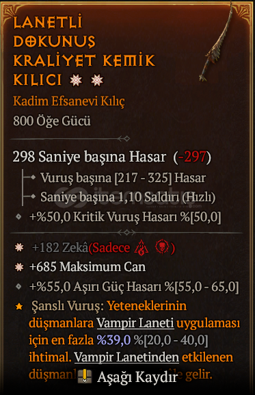 2/3 Perfect Blood Wawe Necro Silahı 2/3 Perfect Blood Wawe Necro Silahı