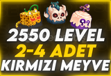 ⭐ 2-4 KIRMIZI MEYVE GARANTİLİ MAX RANDOM HESAP