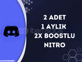 2 ADET 1 Aylık 2x Boostlu Nitro