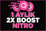 2 ADET 1 Aylık Discord Nitro 2x Boost