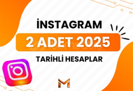 2 Adet 2025 TARİHLİ INSTAGRAM HESAPLAR