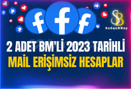 2 Adet Bm'li 2023 Tarihli Mail Erişimsiz Hesap
