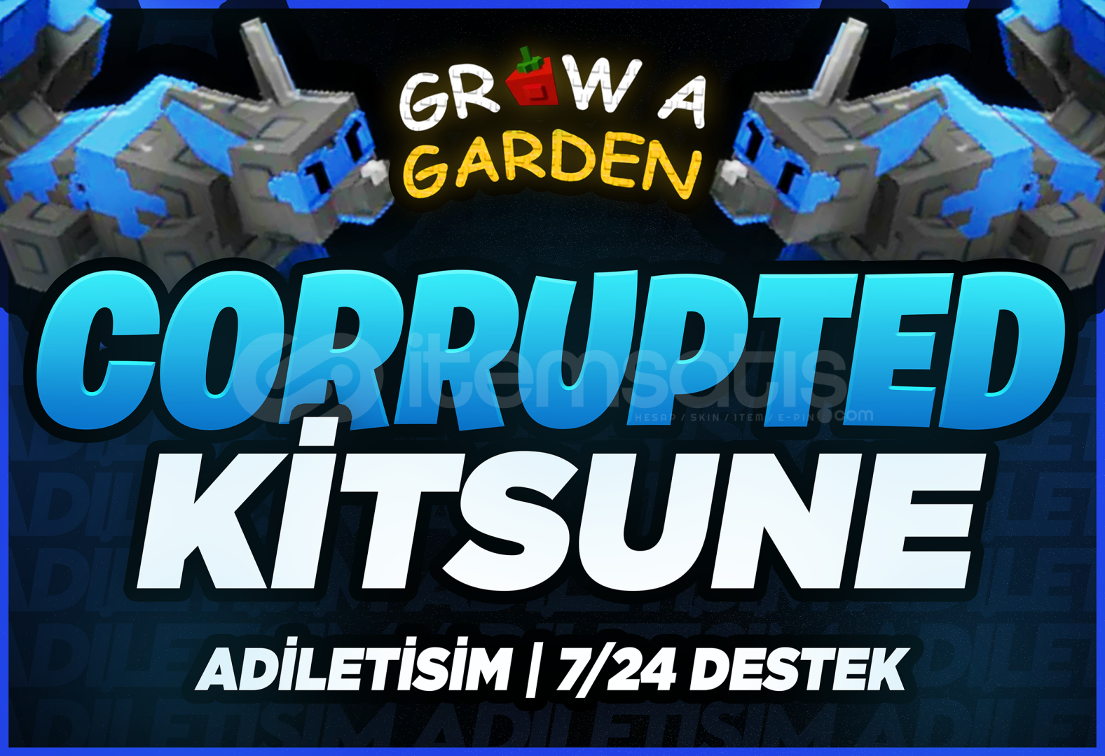 ⭐(2 ADET!) CORRUPTED KiTSUNE ⭐GROW A GARDEN PET ⭐(2 ADET!) CORRUPTED KiTSUNE ⭐GROW A GARDEN PET