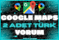 2 ADET GOOGLE MAPS YORUM | GARANTİLİ |