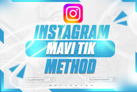 ⭐️[2 ADET] İNSTAGRAM MAVİ TİK METHOD⭐️
