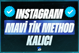 ⭐️[2 ADET] İNSTAGRAM MAVİ TİK METHOD⭐️