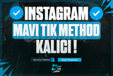 ⭐️[2 ADET] İNSTAGRAM MAVİ TİK METHOD [KALICI]⭐️