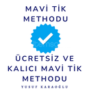 ⭐️[2 ADET] İNSTAGRAM MAVİ TİK METHOD [KALICI]⭐️