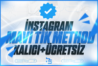 ⭐️[KALICI] İNSTAGRAM MAVİ TİK METHOD [2 ADET]⭐️