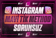 ⭐[2 ADET] İNSTAGRAM MAVİ TİK METHOD | KALICI⭐