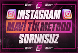⭐[2 ADET] İNSTAGRAM MAVİ TİK METHOD | KALICI⭐