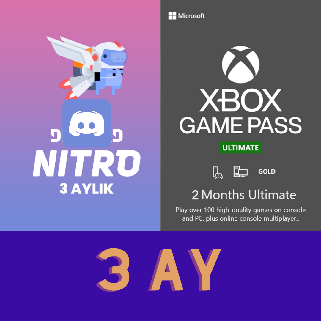 2 ADET NİTRO + XBOX GAME PASS 463536 İtemsatış