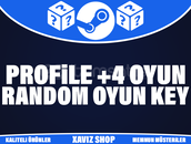 4 Adet 🔥 Profile +4 Random Oyun Key