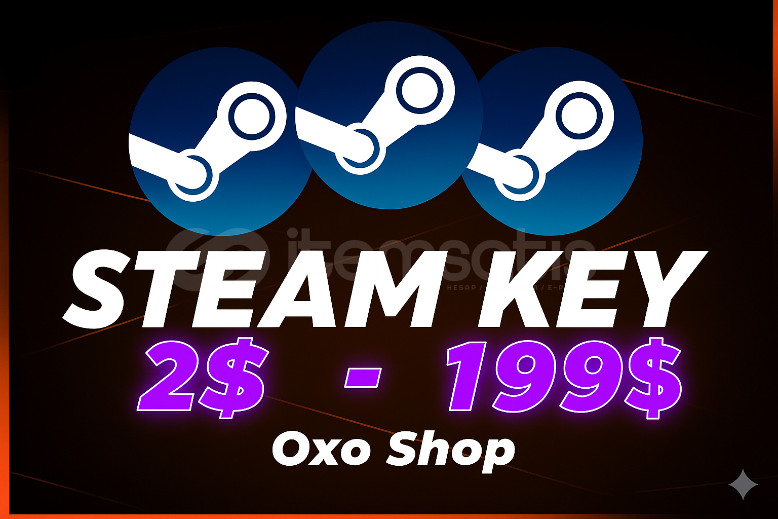 2 ADET STEAM RANDOM GOLD KEY + GARANTİ 2 ADET STEAM RANDOM GOLD KEY + GARANTİ