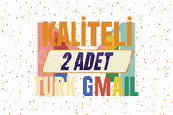 2 Adet Türk Gmail hesapları Sorunsuz Ve Güvenli