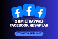 ⭐2 BM Lİ SAYFALI FACEBOOK HESAPLARI