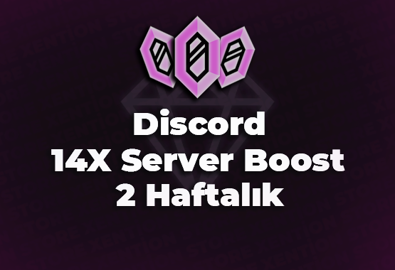 2 Haftalık 14x Discord Server Boost - 1261129 | İtemsatış