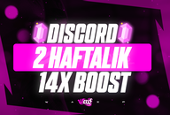 ⭐[2 HAFTALIK] Discord 14X Server Boost