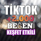 2 K Beğeni Tiktok Global Hızlı İndirimli ✈️