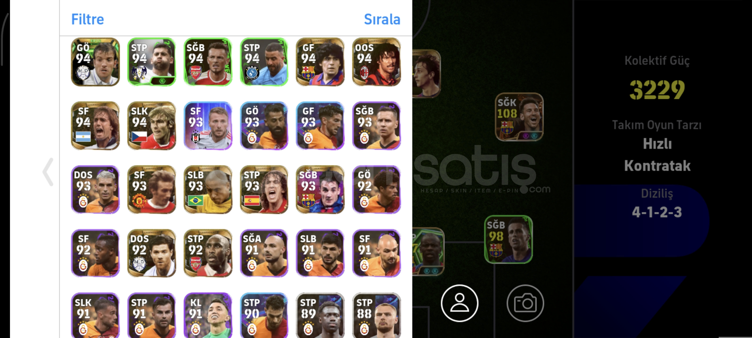 2 Lİ BOMBACI 108 MESSİ + HOENEB ACİL SATILIK!!! 2 Lİ BOMBACI 108 MESSİ + HOENEB ACİL SATILIK!!!