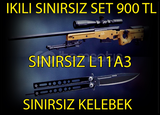 2'Lİ SINIRSIZ L11A3 - KELEBEK 900 TL