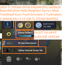 2 MADALYALI 5 LV 200 TL STEAM BAKİYELİ ETS 2 FI