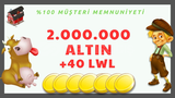 ✅2 MİLYON ALTIN +40 LEVEL İÇİN ✅