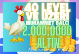 2 MİLYON ALTIN 40 LEVEL VE ÜZERİ | HAYDAY