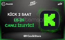 ⭐ 2 Saat 10-25 Kick Canlı İzleyici ⭐