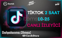 ⭐2 Saat 10-25 TikTok Canlı İzleyici⭐