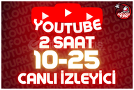 ⭐ 2 Saat 10-25 Youtube Canlı İzleyici ⭐